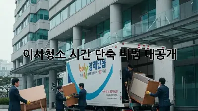 이사청소, 시간 단축 비법 대공개! ✨